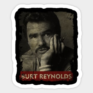 TEXTURE ART-Burt Reynolds - RETRO STYLE Sticker